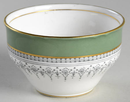 Regency Green and Gray (Newer) Mini Open Sugar Bowl