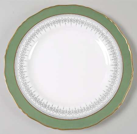 Regency Green and Gray (Newer) Luncheon Plate