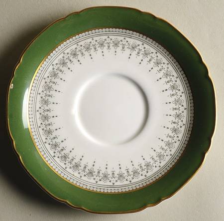 Regency Green and Gray (Newer) Saucer for Cream Soup Bowl