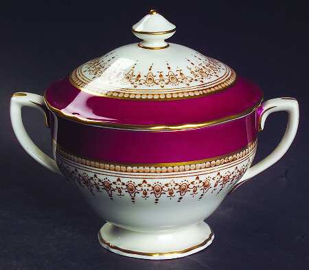 Regency Ruby Sugar Bowl & Lid