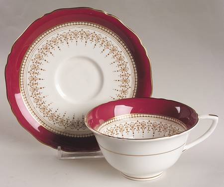 Regency Ruby Flat Cup & Saucer Set