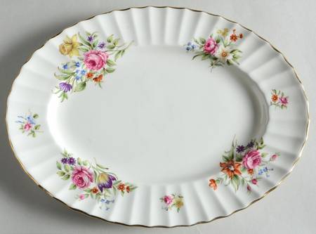 Roanoke Cream 11" Oval Serving Platter