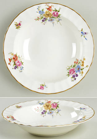 Roanoke White Rim Fruit/Dessert (Sauce) Bowl