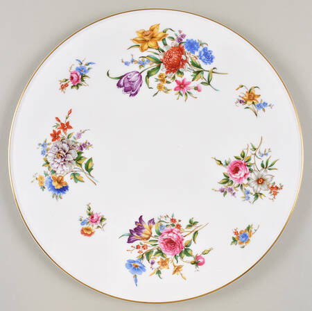 Roanoke White Cake Plate