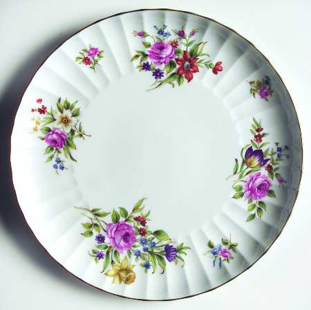 Roanoke White Cake Plate