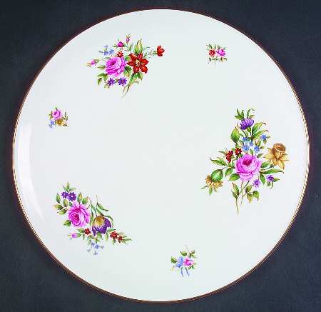 Roanoke White Cake Plate