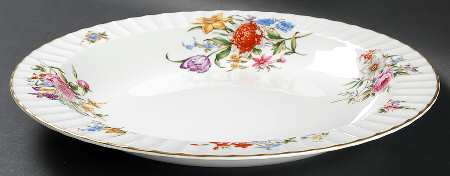 Roanoke White Deep Round Platter