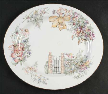 Secret Garden 13" Oval Serving Platter