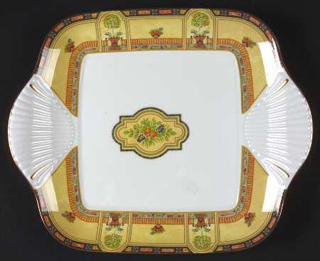 Versailles Square Handled Cake Plate