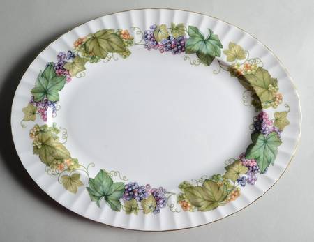 Vine Harvest 14" Oval Serving Platter