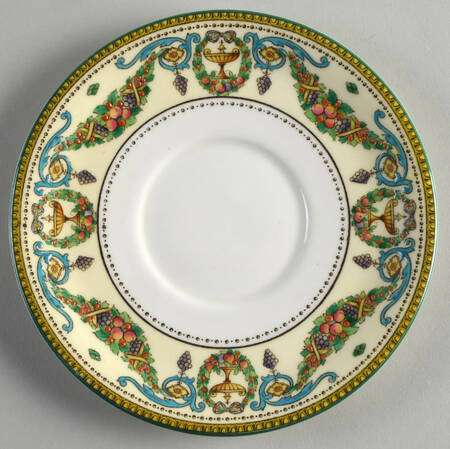 Windsor (Older, Green Trim) Saucer for Cream Soup Bowl