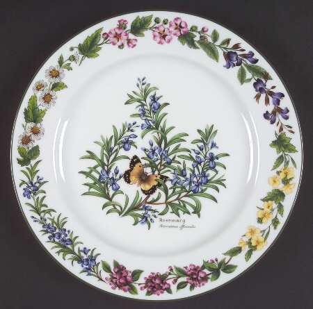 Worcester Herbs (Green Trim) Dinner Plate