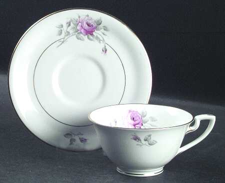 Worcester Rose (Dark Pink Purple Rose) by Royal Worcester