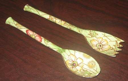 Primrose Green 2 Piece Salad Set, Solid Piece by Royal Winton