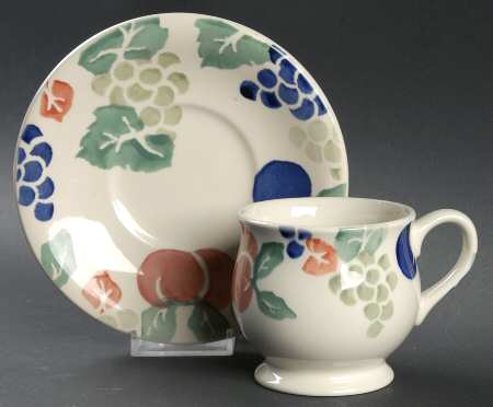 Bordeaux Footed Cup & Saucer Set