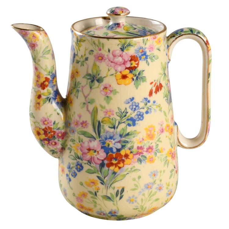 Floral Feast Individual Coffee Pot & Lid by Royal Winton