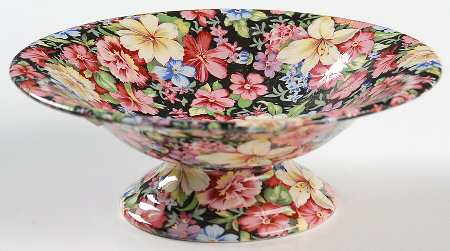 Florence (Earthenware, Circa 1995) Round Compote (Height X Width)
