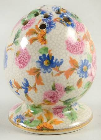 Old Cottage Chintz (Pre 1960, Cream) Pepper Shaker by Royal Winton