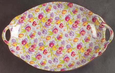 Stratford (Older) Handled Malta Shape Oval Tray