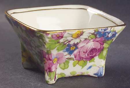 Summertime (Pre 1960, Cream Background, Gold Trim) Breakfast Set, Open Sugar Only