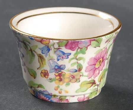 Summertime (Pre 1960, Cream Background, Gold Trim) Countess Variation Individual Breakfast Set Open Sugar