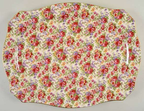 Summertime (Earthenware, Circa 1995) 18" Oval Serving Platter