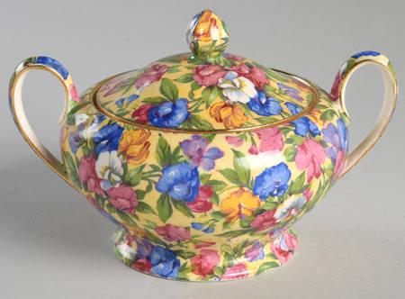 Sweet Pea Albans Sugar Bowl & Lid