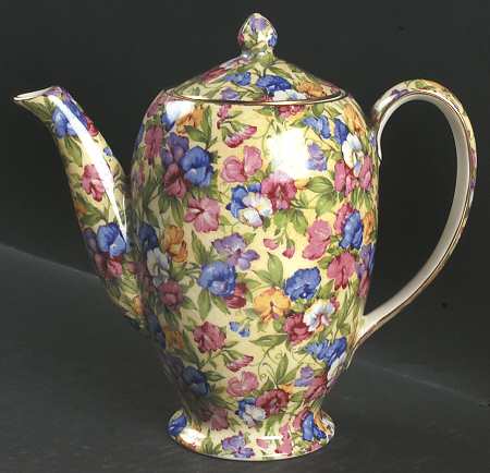 Sweet Pea Albans Shape Coffee Pot & Lid