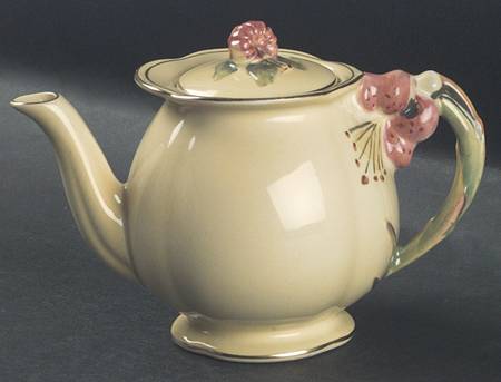 Tiger Lily Yellow Individual Breakfast Set Teapot & Lid
