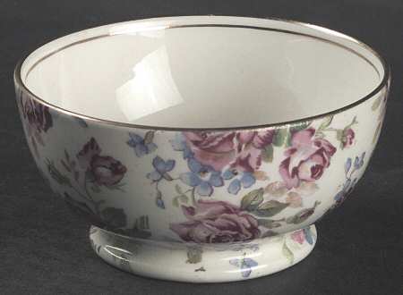 Victorian Rose Albans Shape Open Sugar Bowl
