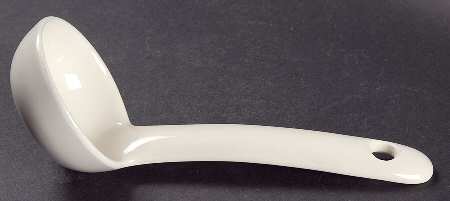 Currier and Ives Blue Gravy Ladle Solid Piece
