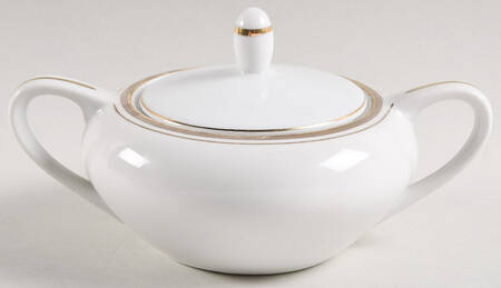 Golden Elegance Sugar Bowl & Lid