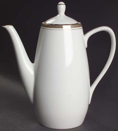 Golden Elegance Coffee Pot & Lid