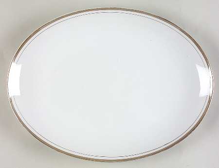Golden Elegance 12" Oval Serving Platter