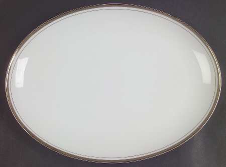Golden Elegance 12" Oval Serving Platter
