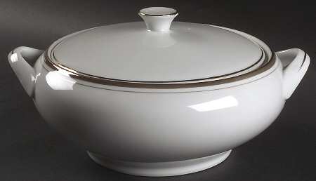 Golden Elegance Round Covered Vegetable