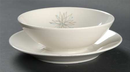 Sea Flower Gravy Boat with Attached Underplate