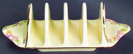 Apple Blossom Cream 4 Slice Toast Server