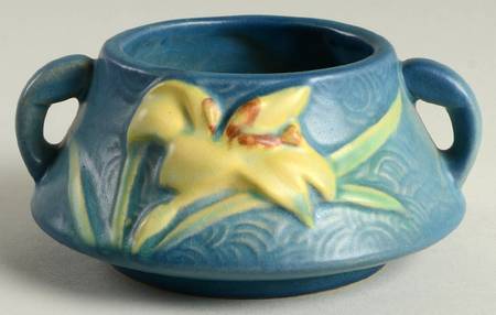 Zephyr Lily Bermuda Blue Open Sugar Bowl