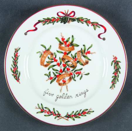 All The Days of Christmas Dessert/Pie Plate