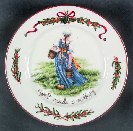 All The Days of Christmas Dessert/Pie Plate