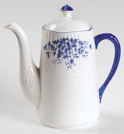 Petite Blue Mini Coffee Pot & Lid by Royal York (England)