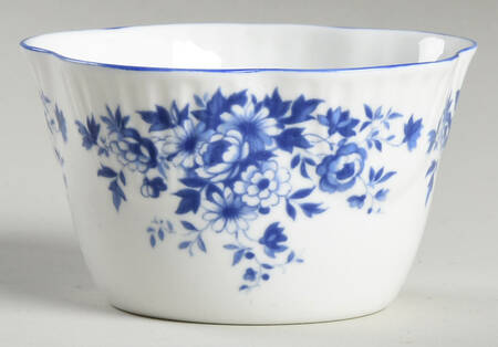 Petite Blue Mini Open Sugar Bowl by Royal York (England)