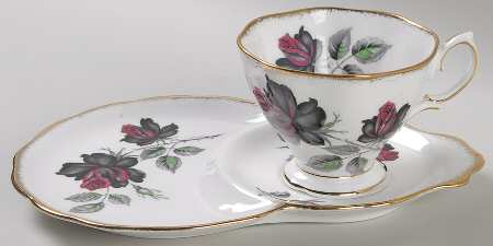 Masquerade Dessert Plate & Cup Set