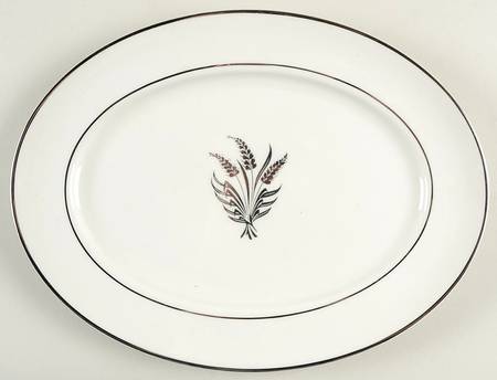 Silver Harvest 11" Oval Serving Platter