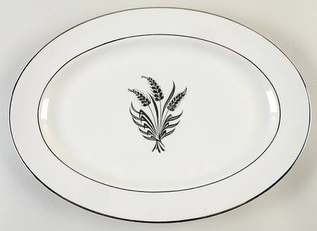 Silver Harvest 13" Oval Serving Platter
