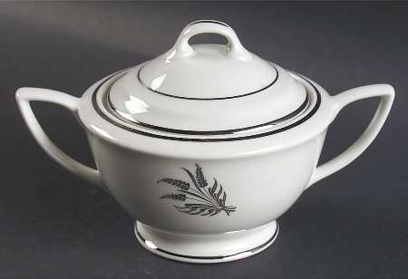 Silver Harvest Sugar Bowl & Lid