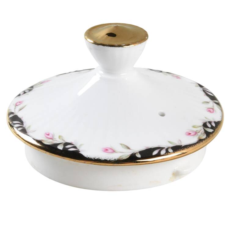 Midnight Rose Lid for Teapot