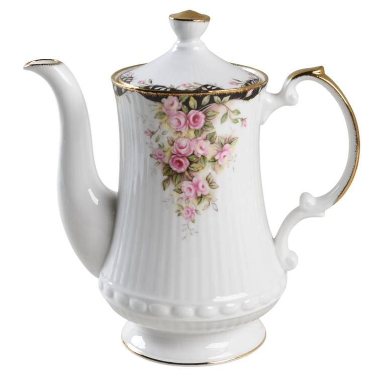 Midnight Rose Coffee Pot & Lid