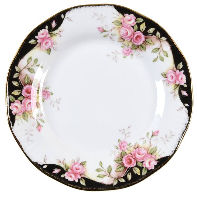 Midnight Rose Bread & Butter Plate
